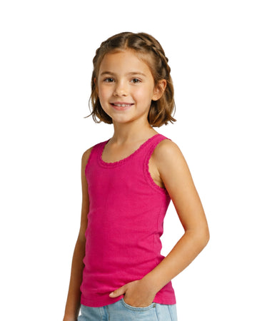 Girls Soft Classic Sleeveless T-Shirt