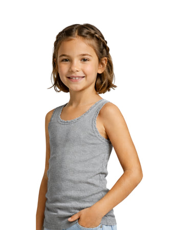 Girls Classic Sleeveless Design T-Shirt
