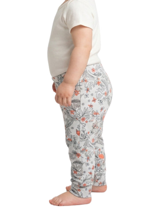 Baby Girls Flowers & Animals Graphic Casual Pant