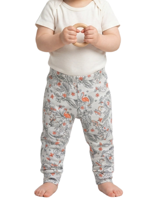 Baby Girls Flowers & Animals Graphic Casual Pant