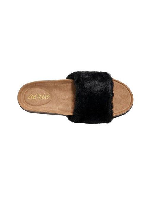 AERIE Women Faux Fur Slide Slipper