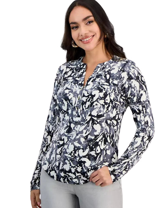 INC INTERNATIONAL CONCEPTS Women Allover Graphic Top
