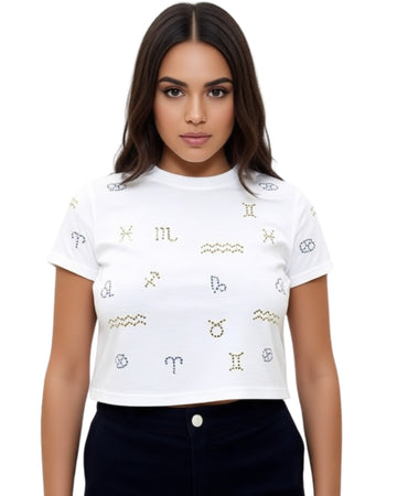 FOREVER 21 Women Velvet Short Sleeve T-Shirt