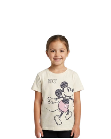 DISNEY Girls Mickey Minne Graphic T-Shirt