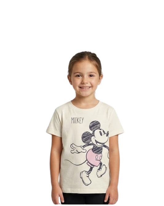 DISNEY Girls Mickey Minne Graphic T-Shirt