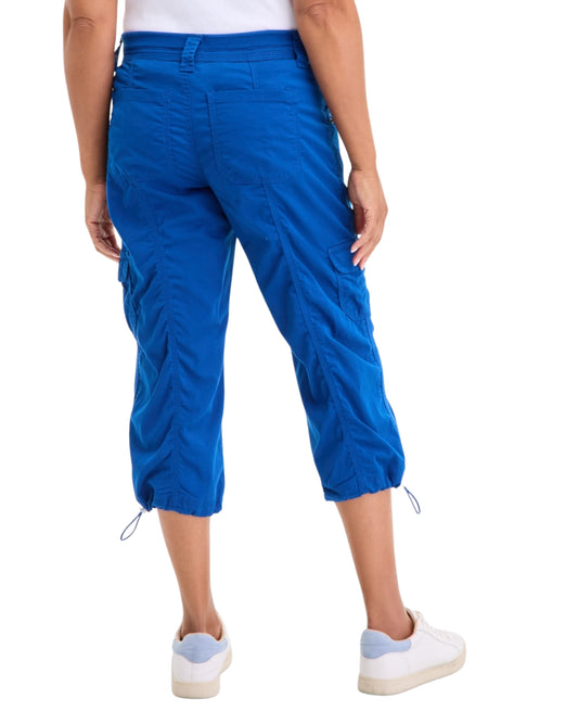 STYLE & CO Women Adjustable Bungees Capri Pant