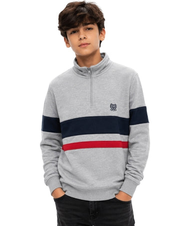 CHAPS Boys Colorblock Stripe Detail T-Shirt
