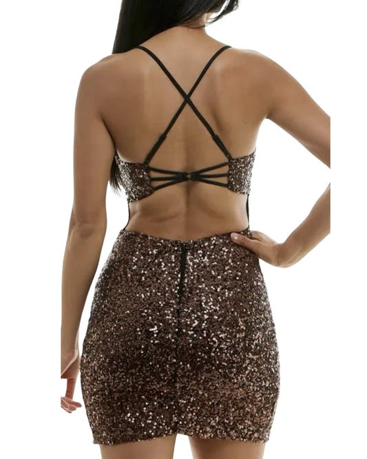 CITY STUDIO Women Sequined Dress