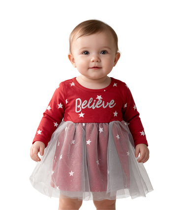 OKIE DOKIE Baby Girls Believe Dress