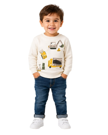 Construction Vehicle Graphic T-Shirt