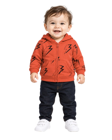 OKIE DOKIE Baby Boys Lightning Bolt Print Jacket