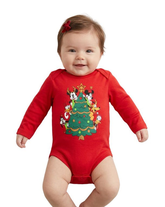 DISNEY Baby Girls Disney Christmas Graphic