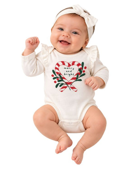 OKIE DOKIE Baby Girls Merry and Bright Overall