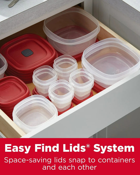 RUBBERMAID Kitchen Storage Containers 26 Pcs