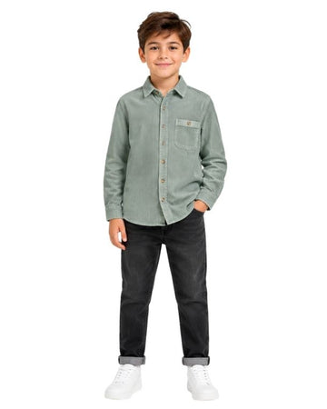 BIXY Boys Fine Ribbed Texture Shirt