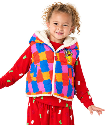 HARIBO Kids Girls Reversible Soft Shell Vest