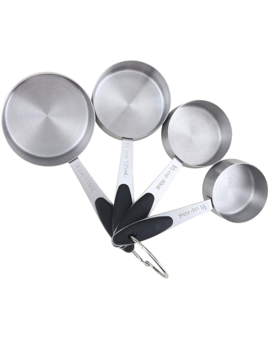 Mainstays Kitchen Stainless Steel 4-Piece Nesting Measuring Cups
