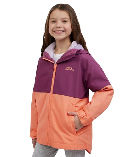 EDDIE BAUER Girls 3 In 1 Versatile Layered Design Jacket