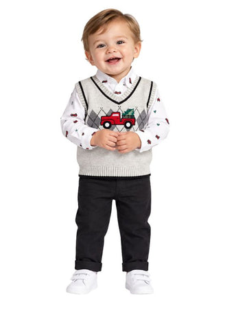 IZOD Baby Boys 3 Pcs Outfit Set
