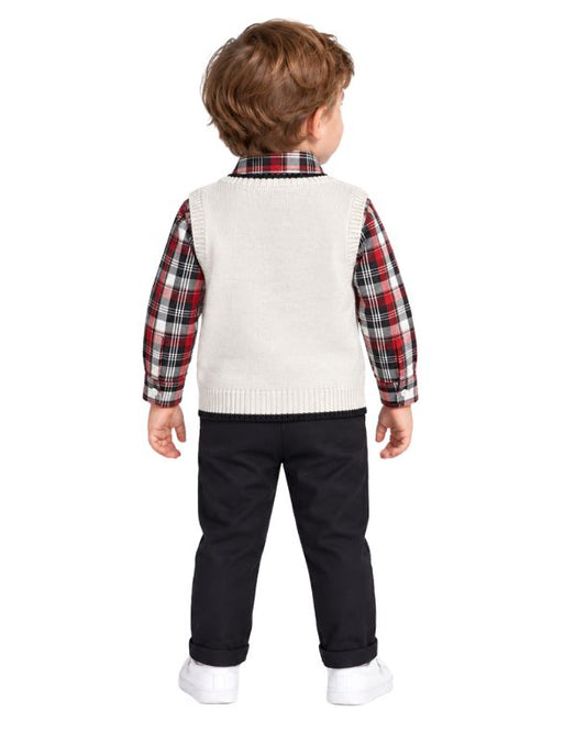 IZOD Baby Boys 3 Pcs Classy Outfit Set