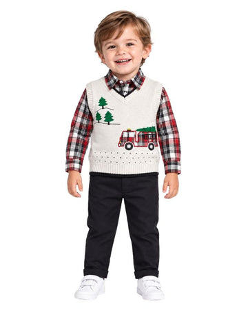 IZOD Baby Boys 3 Pcs Classy Outfit Set