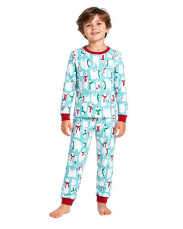 NORTH POLE Boys Polar Bear Pajama Set