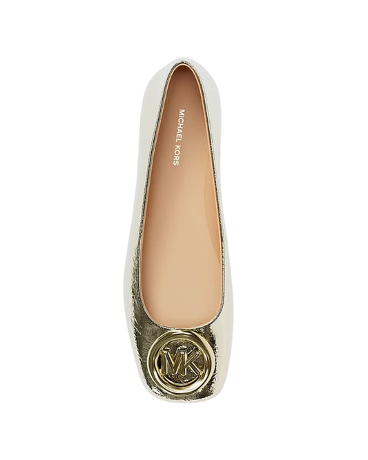 MICHAEL KORS Women Metallic Leather Ballerina