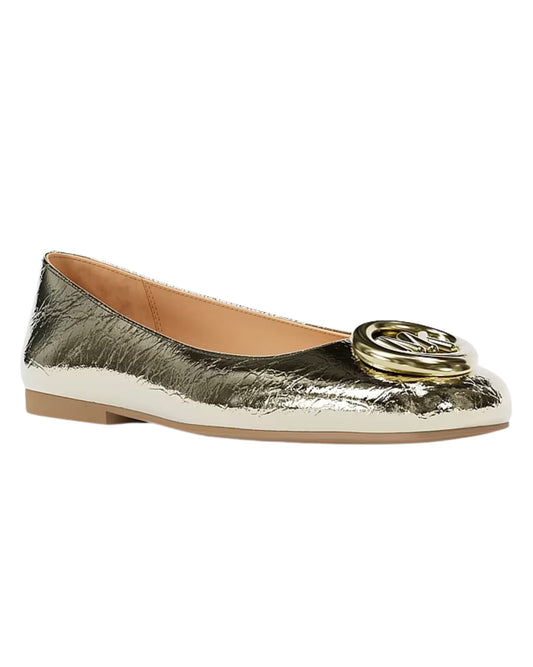 MICHAEL KORS Women Metallic Leather Ballerina