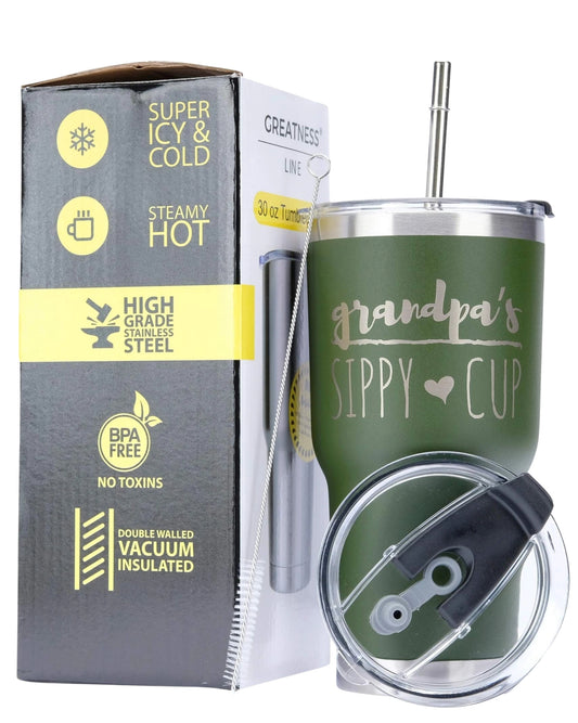 Greatness Line Grandpa's Sippy Cup 30 oz.
