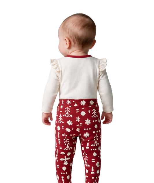OKIE DOKIE Baby Girls Christmas Set 2 Pcs
