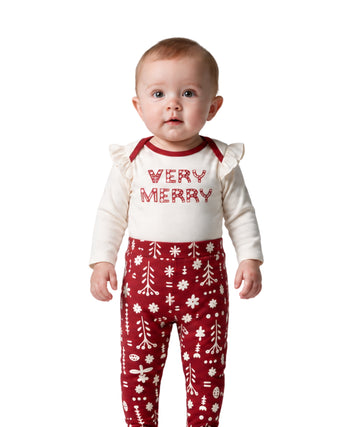OKIE DOKIE Baby Girls Christmas Set 2 Pcs