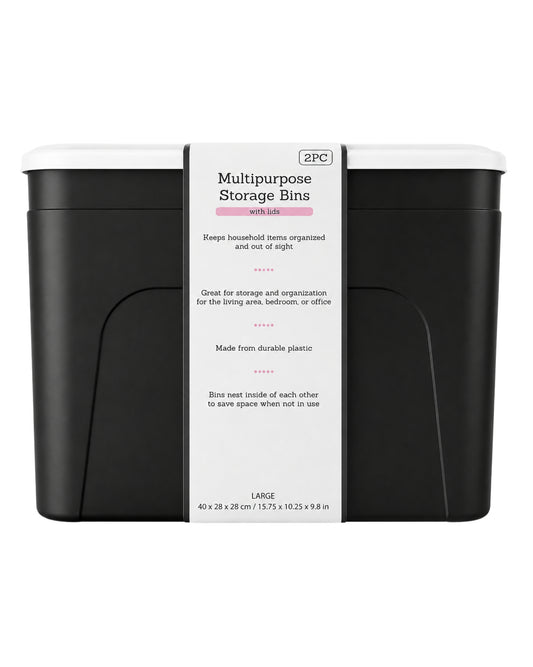 HERITAGE LIVING Multipurpose 2 Pc Storage Bins
