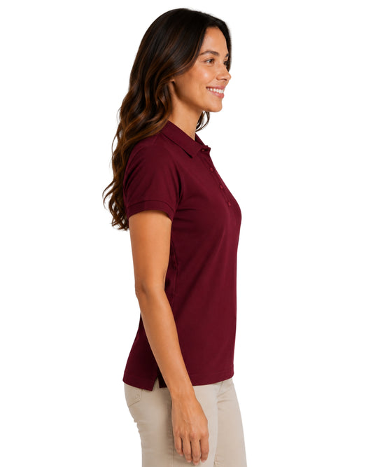 IZOD Women Stretch Polo Neck T-Shirt