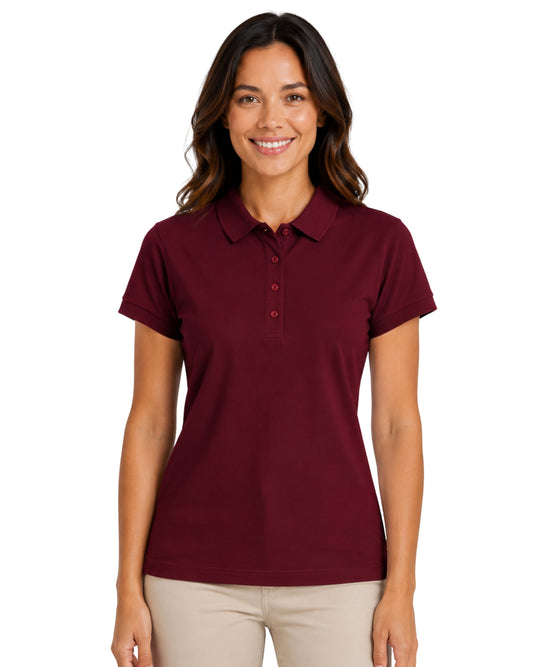 IZOD Women Stretch Polo Neck T-Shirt