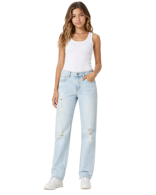 RING OF FIRE Kids Girls Rip Jeans
