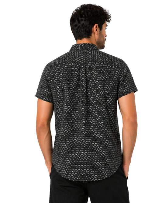 KENNETH COLE Men Designed Short Sleeve Shirt