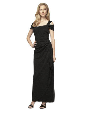 ALEX EVENINGS Women Formal Glitter Mesh Dress