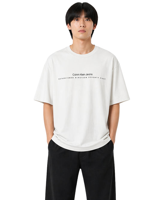 CK CALVIN KLEIN Men Logo Comfy T-Shirt