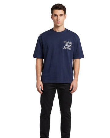 CK CALVIN KLEIN Men Big Logo T-Shirt