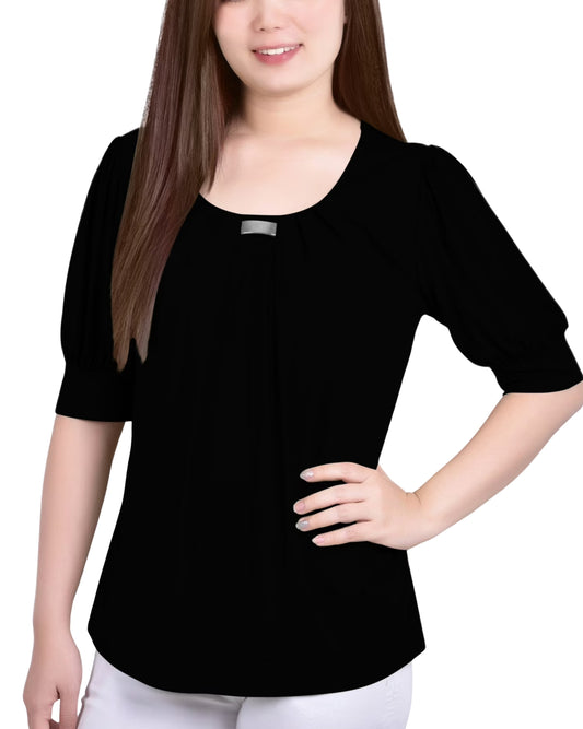 NY COLLECTION Women Short Sleeve T-Shirt