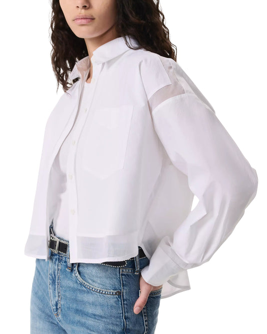 RAG & BONE Women Cropped Combo Shirt