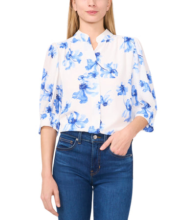 CECE Women Floral Soft Shirt