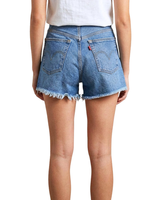LEVI'S Women Raw Frayed Hem Short
