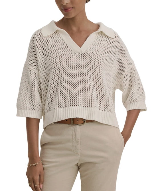 VELVET Women  Cashmere-Blend Polo Sweater