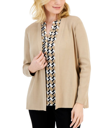 ANNE KLEIN Women Stretch Cardigan