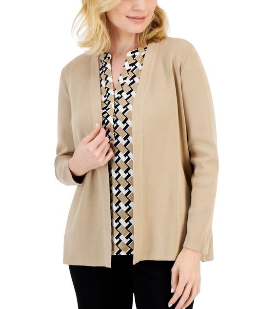 ANNE KLEIN Women Stretch Cardigan