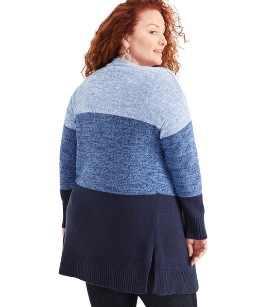 STYLE & CO Women Colorblocked Open Cardigan