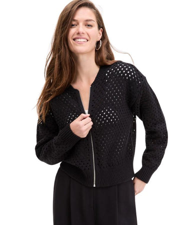 ON 34TH Women Crochet Knit Light Jacket