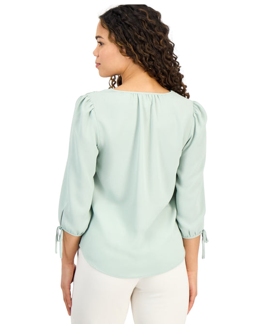 AK ANNE KLEIN Flowing Fabric Top