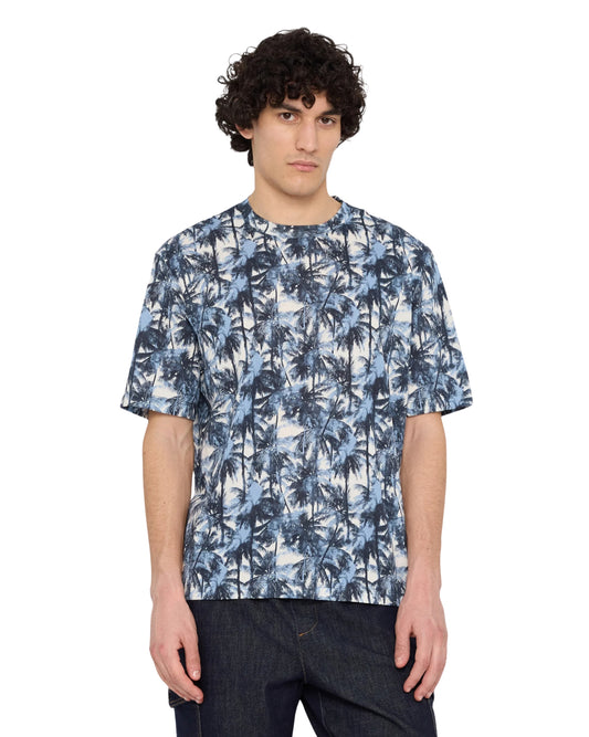 ARMANI EXCHANGE Men Palm Tree Graphic T-Shirt